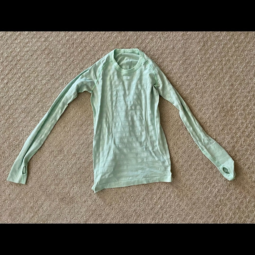 Lululemon Run Swiftly Longsleeve-Seafoam Green